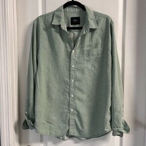 Rails Light Green Button-Down Shirt
